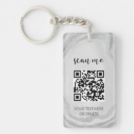QR-Code Ihr Logo Business Berufliches Marketing Schlüsselanhänger