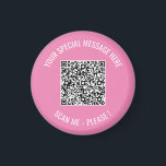 QR Code Ihr spezielles Werbegeschenk für Überrasch Magnet<br><div class="desc">Wählen Sie Farben und Schriftart - Magnet Ihre spezielle QR-Code-Info und Personalisierte Magnete für den benutzerdefinierten Text / Geschenk - Hinzufügen Ihres QR-Codes - Bild oder Logo - Foto / Text - Name oder andere Informationen / Nachricht - Neu vergrössern und verschieben oder entfernen / Elemente hinzufügen - Bild /...</div>