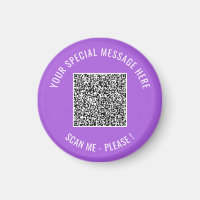QR-Code Ihr Text Besonderes Überraschen Magnet Ges