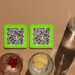 QR-Code in fluoreszierendem Grün Rechteckiger Pappuntersetzer<br><div class="desc">Erstellen Sie Ihren eigenen QR-Code,  indem Sie Ihre eigene URL anstelle meines verwenden. Dieses quadratische Untersetzer-Set verfügt über eine grüne Farbe,  die als fluoreszierendes Grün bekannt ist. Exzellente Methode zur Förderung Ihres Geschäfts oder Ihrer Dienstleistungen. Als Sets von 6 verkauft.</div>