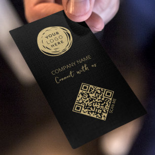 QR-Code in Verbindung mit den sozialen Medien Visitenkarte