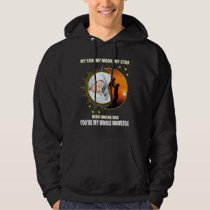 QR-Code individuell Foto Vatertag Kapuzenpullover Hoodie