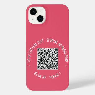 QR-Code-Info Benutzerdefinierter Text-Sondernachri iPhone 14 Plus Hülle