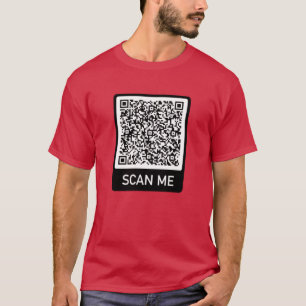 QR-Code-Info Prüfung Personalisierter lustiger T - T-Shirt