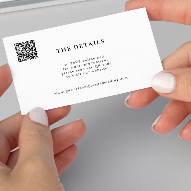 QR CODE - Informationen zur modernen Hochzeitswebs Begleitkarte (Von Creator hochgeladen)