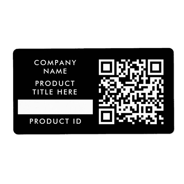 QR-Code-Inventar | Black Business Product Stock (Vorne)