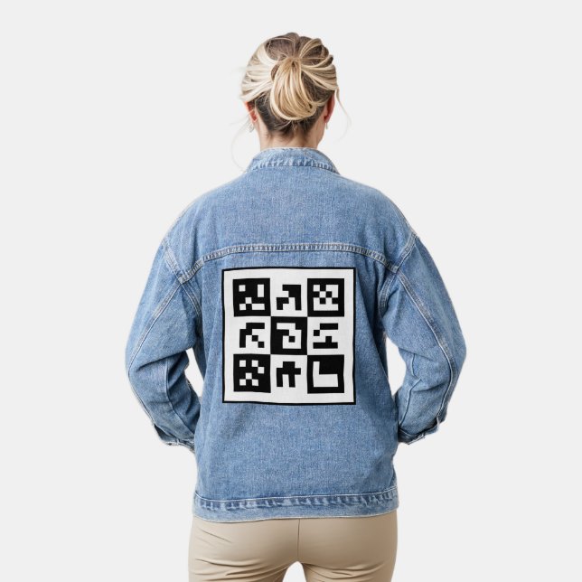 qr Code Jeansjacke (Modell)