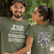 QR-Code Jesus - Depressionen zerstörende Schriften