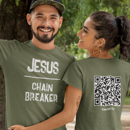 QR-Code Jesus - Kettenbrecher Neues Leben Christli T-Shirt