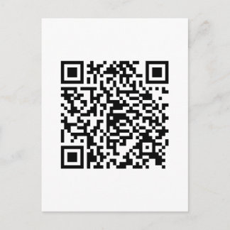 QR Code Junkie Style Postkarte