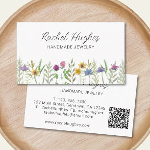 QR-Code-Juwelier Floral Visitenkarte