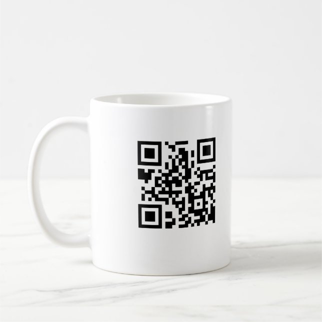 QR Code-Kaffee-Tasse Tasse (Links)