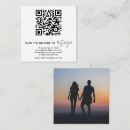 QR-Code Kalligrafie UAWG Hochzeit Begleitkarte