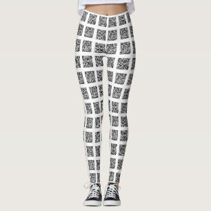 QR Code-Karo-Muster Leggings