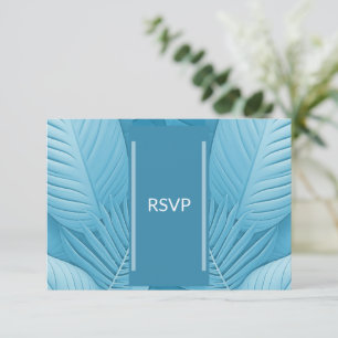 QR-Code-Karte des RSVP-Response-Fotos für Hochzeit RSVP Karte