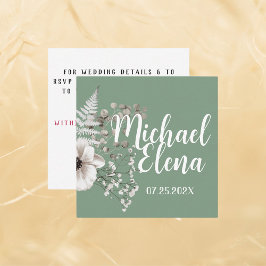 QR-Code-Karte Quadratische Visitenkarte