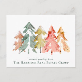 QR-Code Kiefernbäume Weihnachten