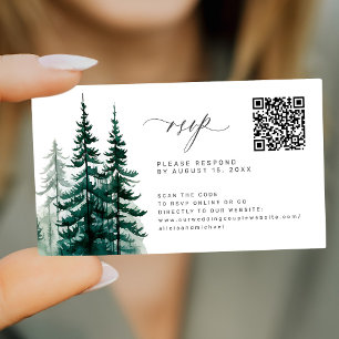 QR-Code Kiefernwald Online-UAWG Hochzeit Begleitkarte