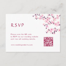 QR-Code | Kirschblüten RSVP