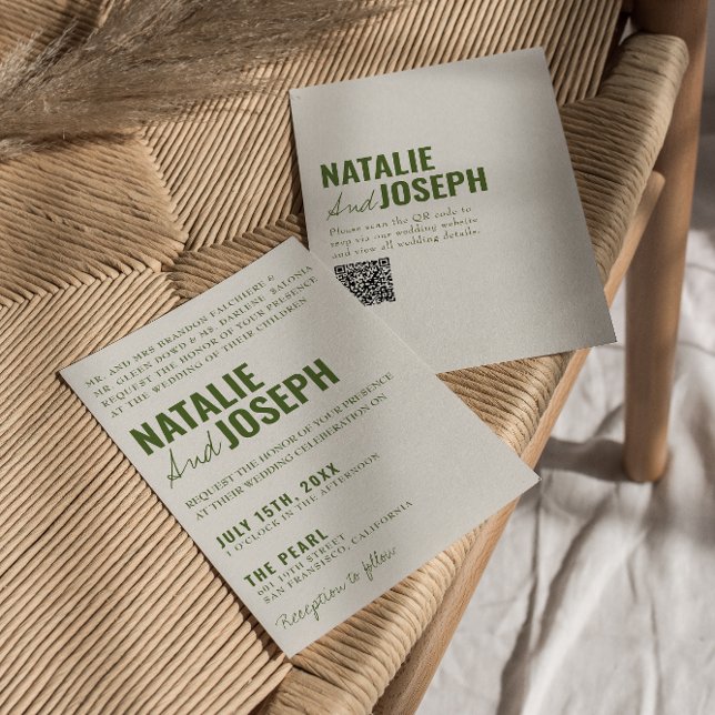 QR Code Klasse Bright Traditionelle farbige Hochze Einladung (Von Creator hochgeladen)