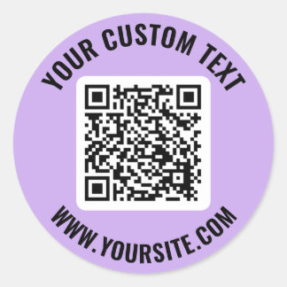 QR-Code Klassischer Rundaufkleber Runder Aufkleber