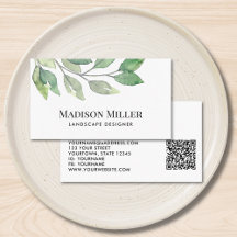 QR Code Landscape Designer Greenery