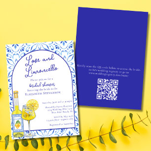 QR-Code Liebe & Limoncello Italienische Bridal Sho Einladung