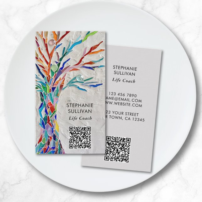 QR Code Life Coach Tree of Life Visitenkarte (Von Creator hochgeladen)