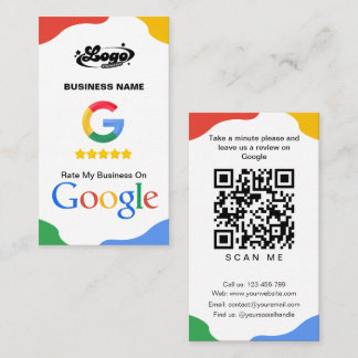 QR-Code Link Google Review Business Card Visitenkarte