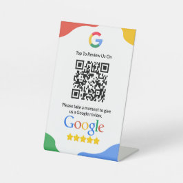 QR Code Link Google Review Sockelschild