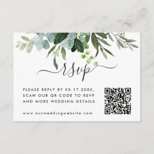 QR Code Link UAWG Eukalyptus Green Foliage Begleitkarte