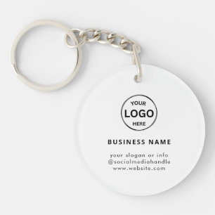 Qr-Code-Logo-Business Modernes, einfaches Akryllis Schlüsselanhänger
