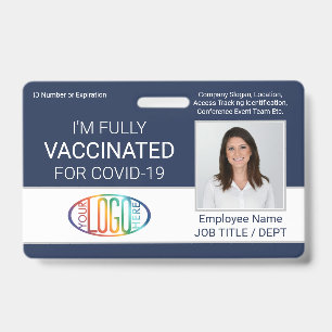 QR-Code Logo Foto Mitarbeiter-ID Impfpass Marine Ausweis