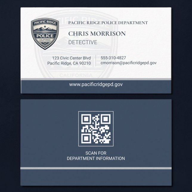 QR-Code-Logo für Vollzugsbeamte  Visitenkarte (Von Creator hochgeladen)
