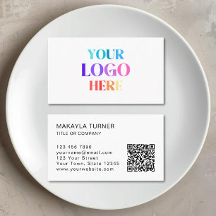 QR-Code-Logo Minimalistisch  Visitenkarte