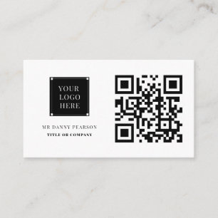 QR-Code-Logo Modernes, minimales Berufliches Gesch Visitenkarte