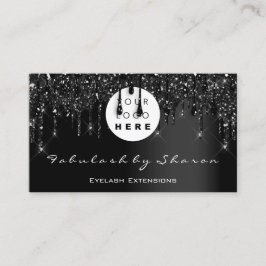 Qr-Code-Logo Schwarze Tropfen Beruflich VIP Visitenkarte