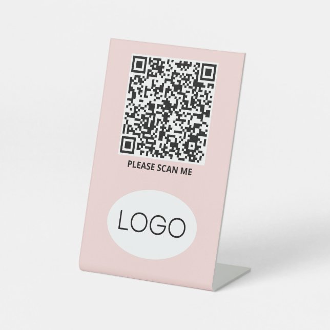 QR-Code-Logo Sockelschild (Vorderseite)