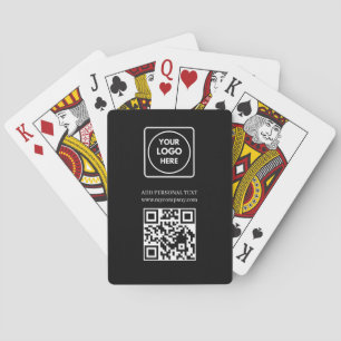 QR-Code-Logo-Website-Scan-benutzerdefinierte Poker Spielkarten