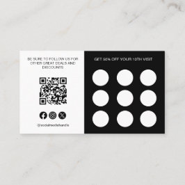 Qr Code Loyalty Card Logo Social Media Icons Treuekarte