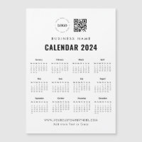 QR-Code-Magnet 2024-Kalender für kundenspezifische