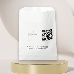 QR-Code-Marketing für einfache Geschäftslogos Geschenktütchen