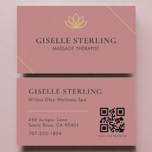 QR-Code-Massagetherapeut Visitenkarte