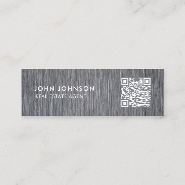 QR Code Mini-Visitenkarte Mini Visitenkarte (Vorderseite)