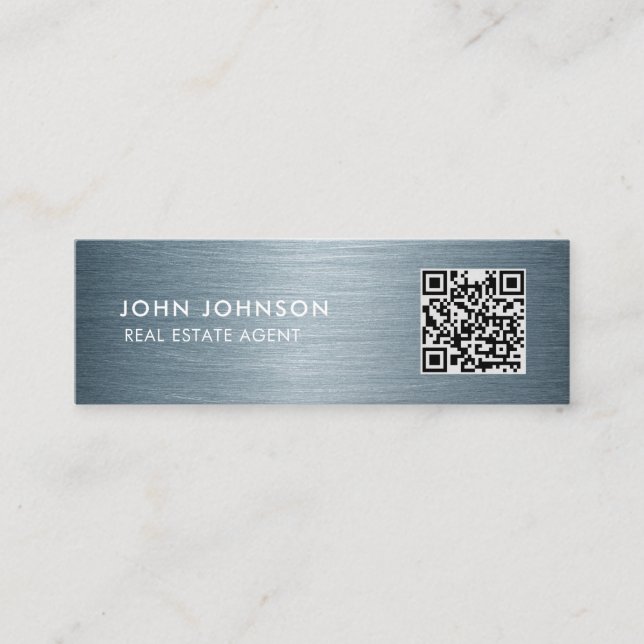 QR Code Mini-Visitenkarte Mini Visitenkarte (Vorderseite)