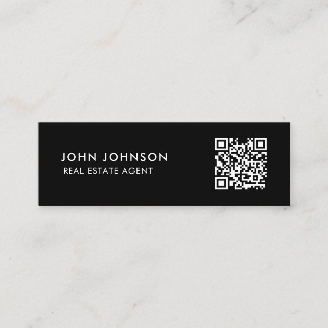 QR Code Mini-Visitenkarte Mini Visitenkarte (Vorderseite)