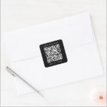 QR Code Minimal Hochzeit Speichern Sie das Datum s Quadratischer Aufkleber<br><div class="desc">Einfache Hochzeit speichern Sie den Datumsaufkleber mit Ihrem QR-Code. Für eine weiter gehende Anpassung dieses Designs klicken Sie bitte auf den BUTTON BLAU DESIGN TOOL oben! Matching-Elemente sind ebenfalls verfügbar.</div>