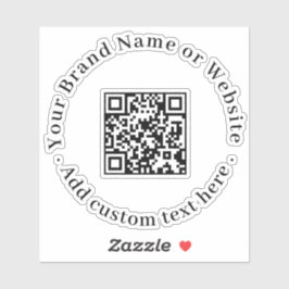 QR-Code-Minimal-Logo-Geschäfts-Promo-Etikett Aufkleber