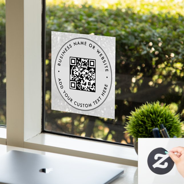 QR-Code | Minimale Scannierbarkeit Fensteraufkleber (Büro)