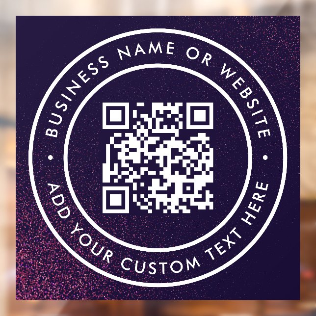 QR-Code | Minimale Scannierbarkeit Fensteraufkleber (Blatt 2)